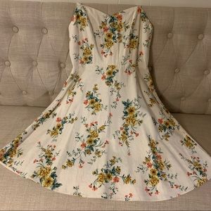 Old Navy size small thick linen dress w wild flowers
